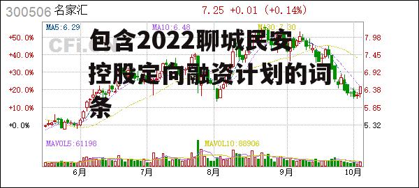 包含2022聊城民安控股定向融资计划的词条