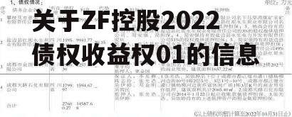 关于ZF控股2022债权收益权01的信息