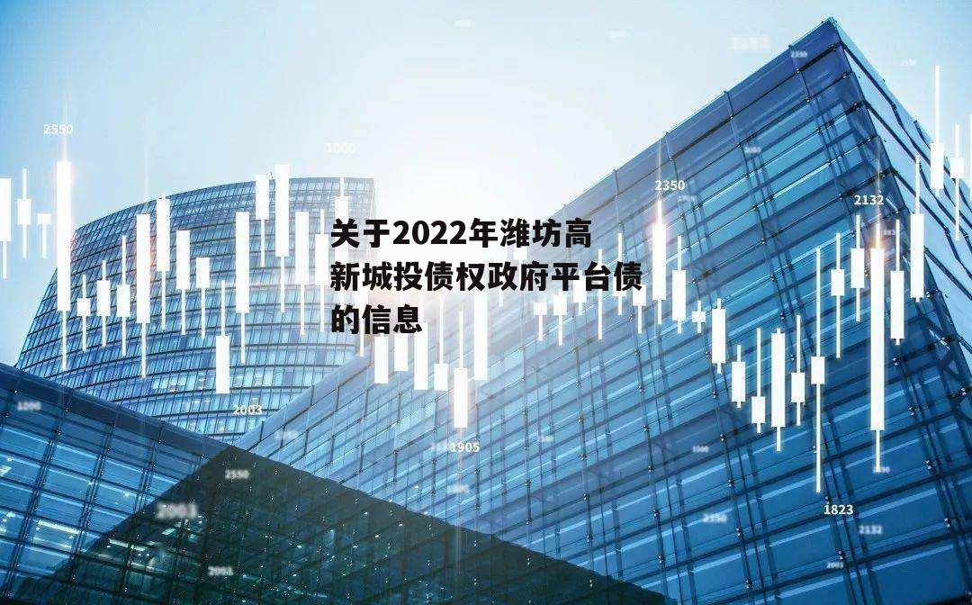 关于2022年潍坊高新城投债权政府平台债的信息