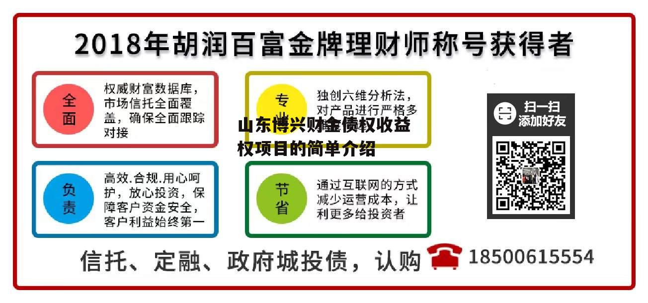 山东博兴财金债权收益权项目的简单介绍