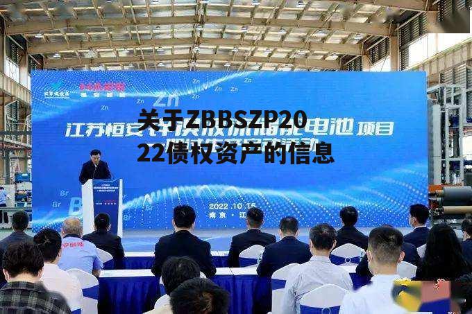 关于ZBBSZP2022债权资产的信息