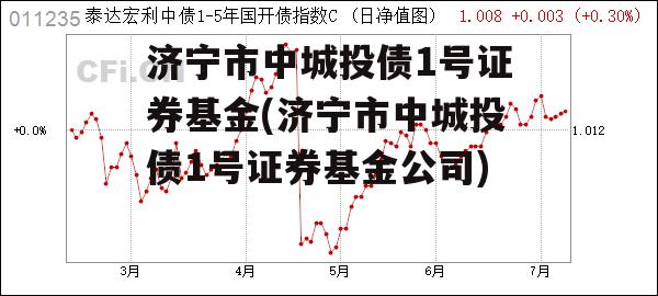 济宁市中城投债1号证券基金(济宁市中城投债1号证券基金公司)