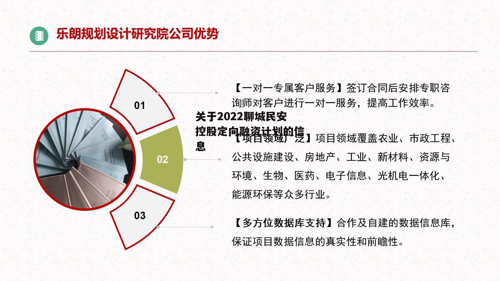 关于2022聊城民安控股定向融资计划的信息