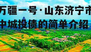 万疆一号·山东济宁市中城投债的简单介绍