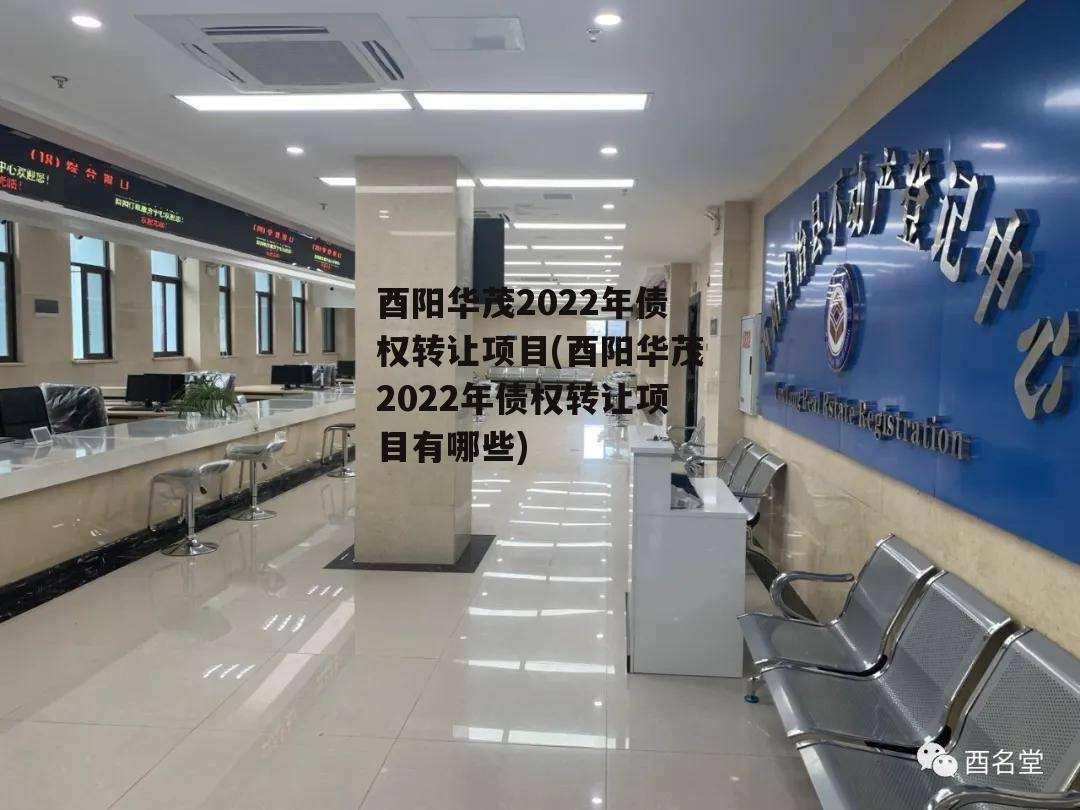 酉阳华茂2022年债权转让项目(酉阳华茂2022年债权转让项目有哪些)