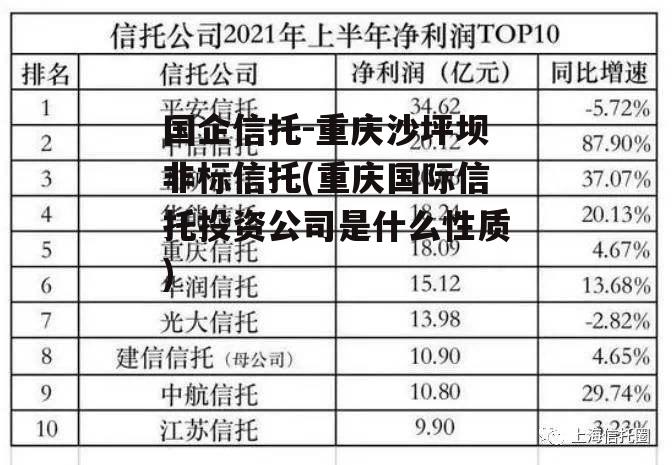 国企信托-重庆沙坪坝非标信托(重庆国际信托投资公司是什么性质)