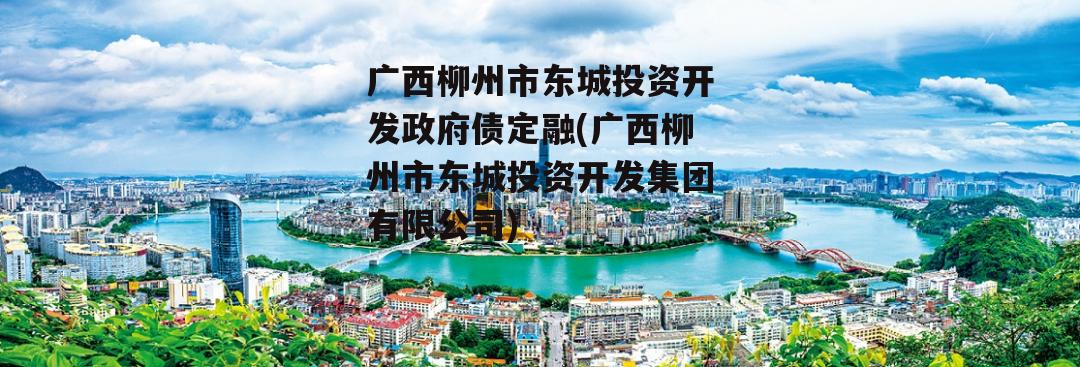 广西柳州市东城投资开发政府债定融(广西柳州市东城投资开发集团有限公司)