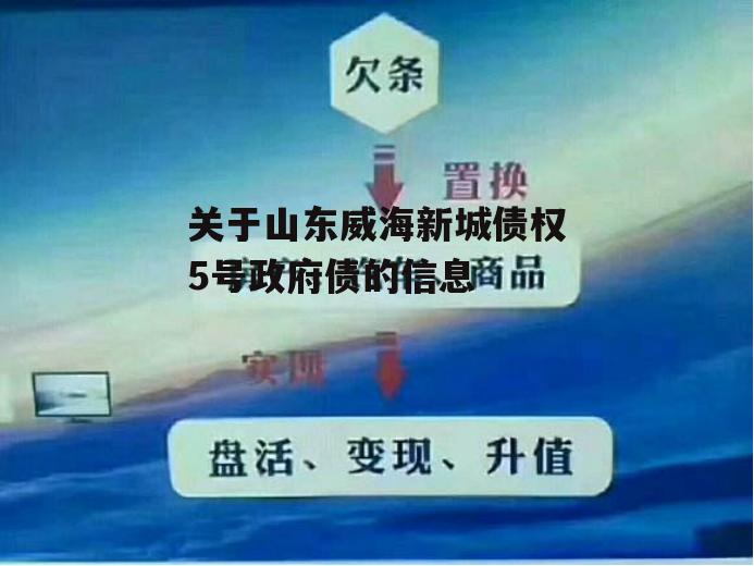 关于山东威海新城债权5号政府债的信息