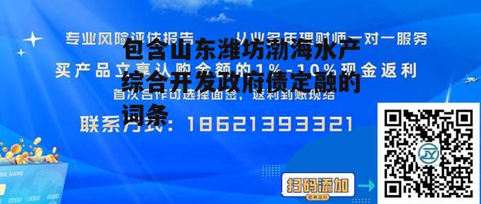 包含山东潍坊渤海水产综合开发政府债定融的词条