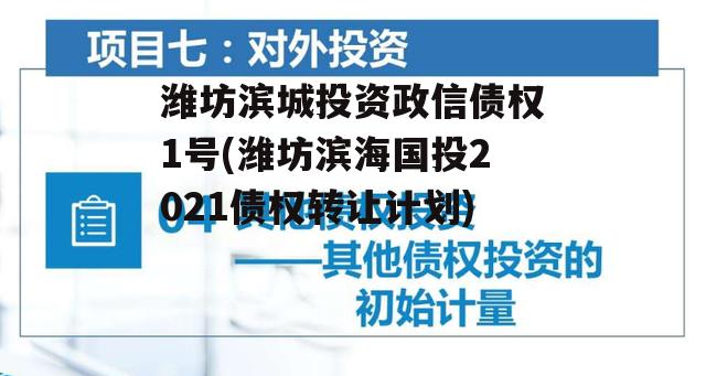 潍坊滨城投资政信债权1号(潍坊滨海国投2021债权转让计划)