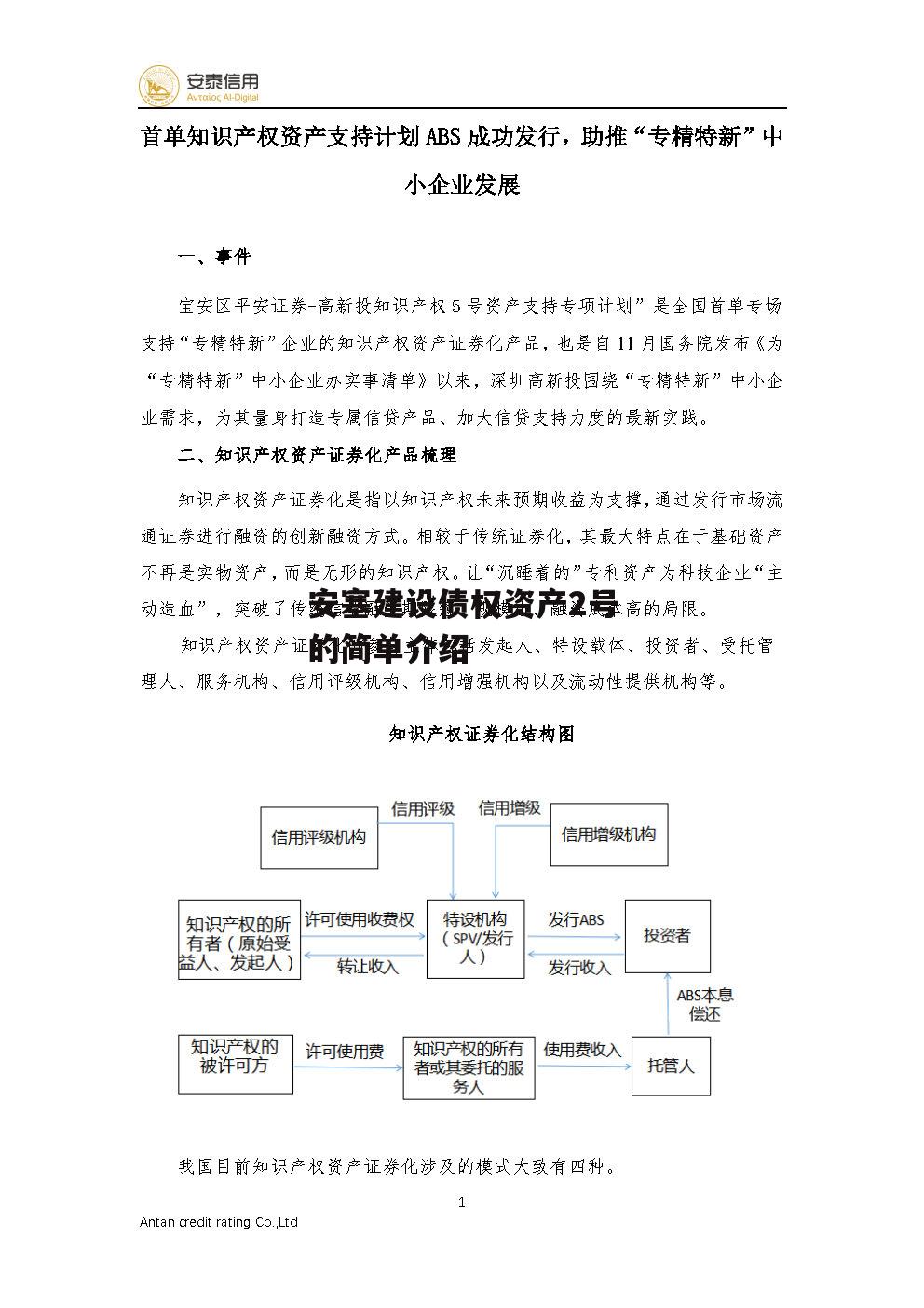 安塞建设债权资产2号的简单介绍