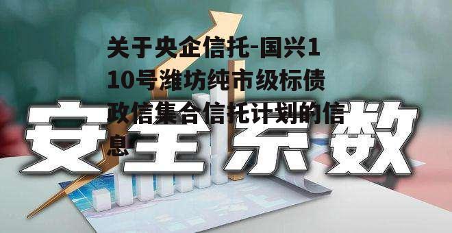 关于央企信托-国兴110号潍坊纯市级标债政信集合信托计划的信息