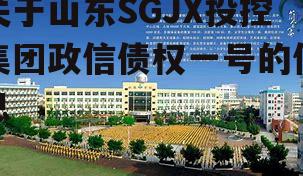 关于山东SGJX投控集团政信债权一号的信息