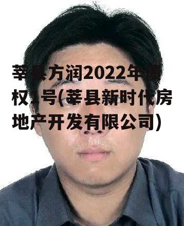 莘县方润2022年债权1号(莘县新时代房地产开发有限公司)