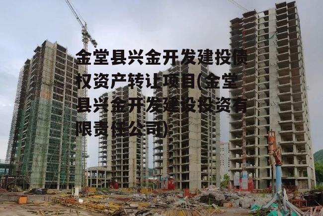 金堂县兴金开发建投债权资产转让项目(金堂县兴金开发建设投资有限责任公司)