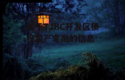 关于TJBC开发区债权资产定融的信息