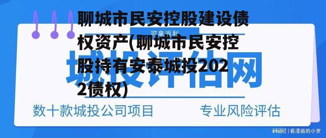 聊城市民安控股建设债权资产(聊城市民安控股持有安泰城投2022债权)