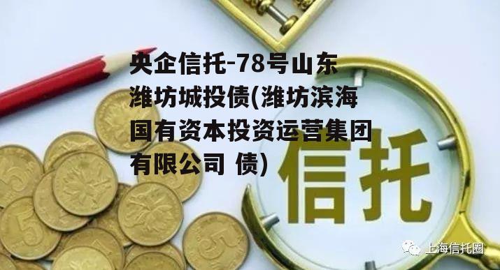 央企信托-78号山东潍坊城投债(潍坊滨海国有资本投资运营集团有限公司 债)