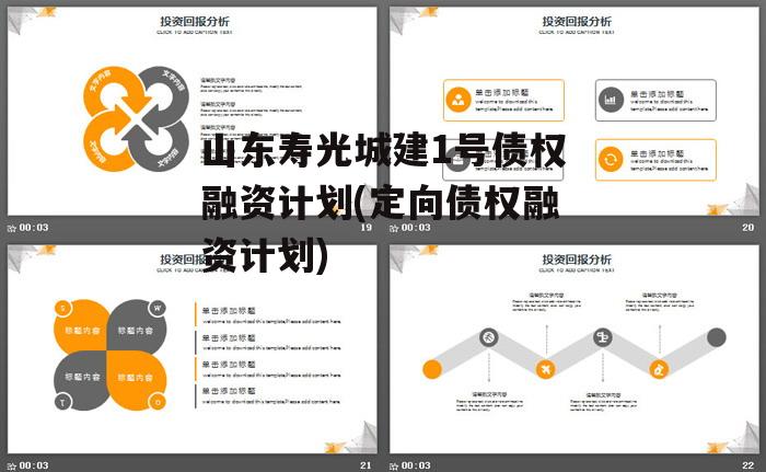 山东寿光城建1号债权融资计划(定向债权融资计划)