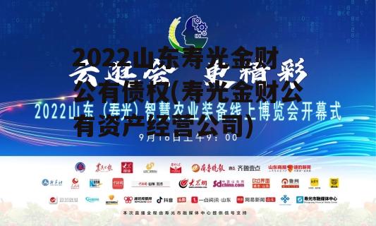 2022山东寿光金财公有债权(寿光金财公有资产经营公司)