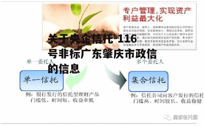 关于央企信托-116号非标广东肇庆市政信的信息