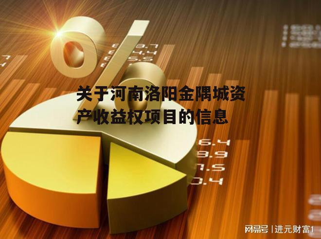 关于河南洛阳金隅城资产收益权项目的信息