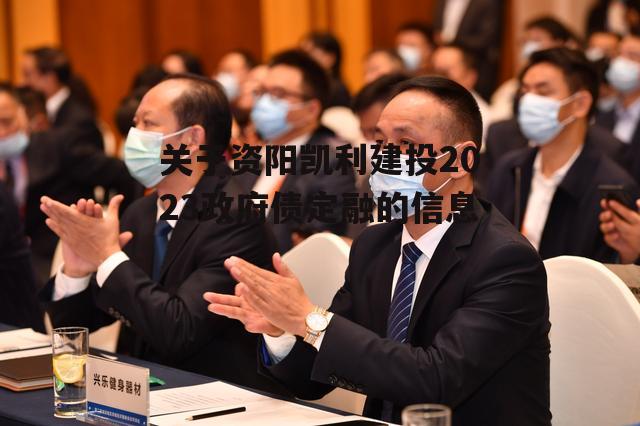 关于资阳凯利建投2023政府债定融的信息