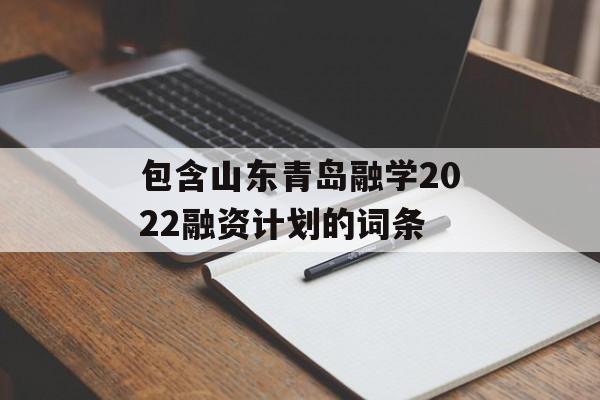 包含山东青岛融学2022融资计划的词条