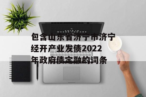 包含山东省济宁市济宁经开产业发债2022年政府债定融的词条