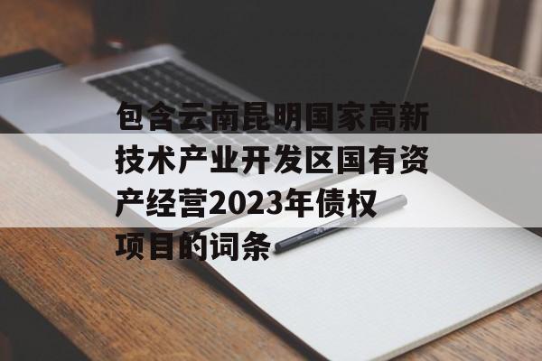 包含云南昆明国家高新技术产业开发区国有资产经营2023年债权项目的词条