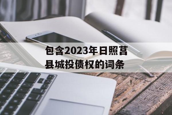 包含2023年日照莒县城投债权的词条