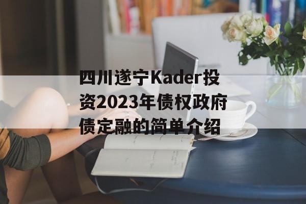 四川遂宁Kader投资2023年债权政府债定融的简单介绍