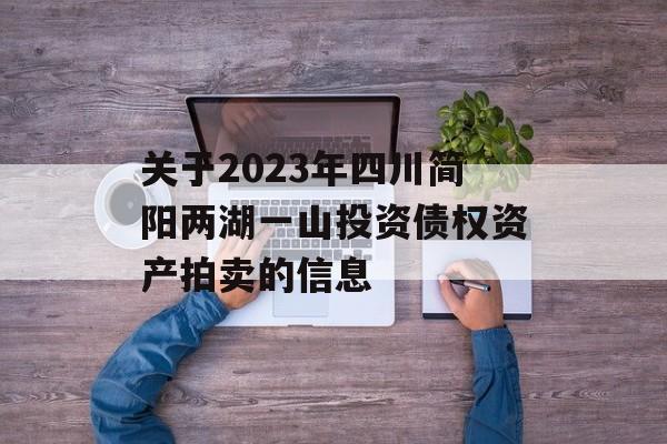 关于2023年四川简阳两湖一山投资债权资产拍卖的信息