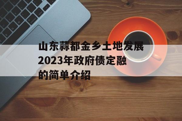 山东蒜都金乡土地发展2023年政府债定融的简单介绍