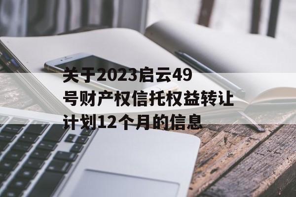 关于2023启云49号财产权信托权益转让计划12个月的信息