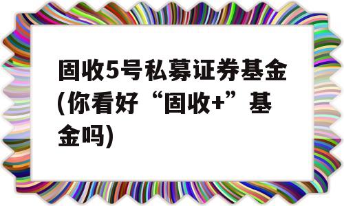 固收5号私募证券基金(你看好“固收+”基金吗)