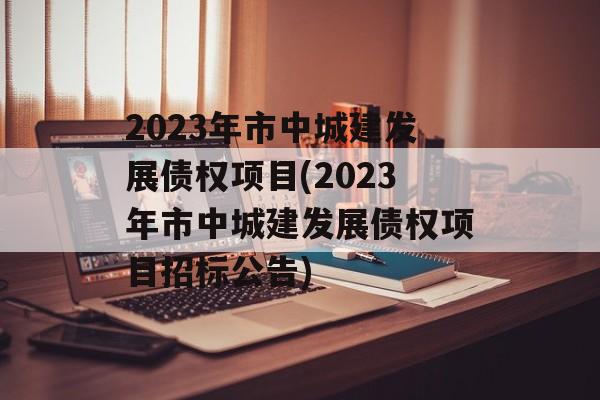 2023年市中城建发展债权项目(2023年市中城建发展债权项目招标公告)