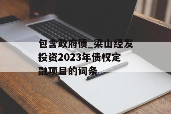 包含政府债_梁山经发投资2023年债权定融项目的词条