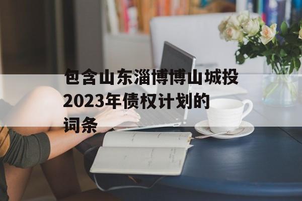 包含山东淄博博山城投2023年债权计划的词条