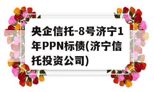 央企信托-8号济宁1年PPN标债(济宁信托投资公司)