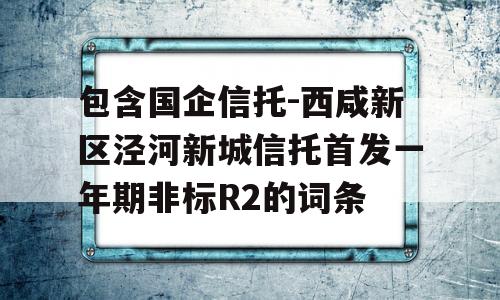 包含国企信托-西咸新区泾河新城信托首发一年期非标R2的词条