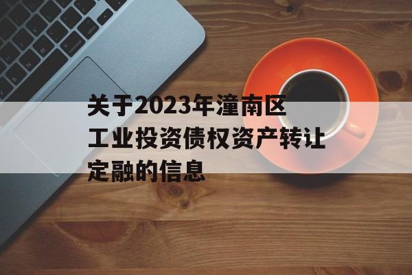 关于2023年潼南区工业投资债权资产转让定融的信息