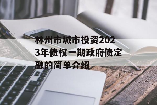 林州市城市投资2023年债权一期政府债定融的简单介绍