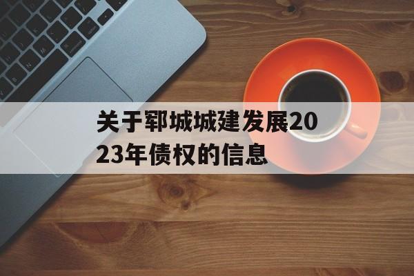 关于郓城城建发展2023年债权的信息