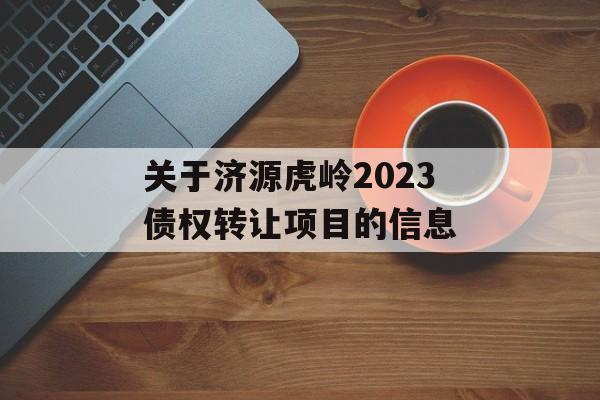 关于济源虎岭2023债权转让项目的信息