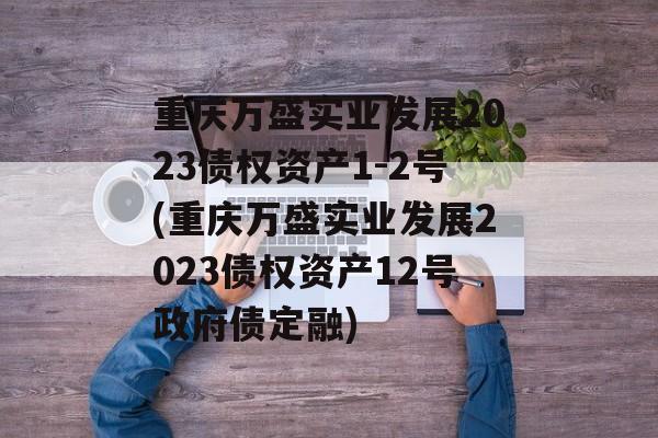 重庆万盛实业发展2023债权资产1-2号(重庆万盛实业发展2023债权资产12号政府债定融)