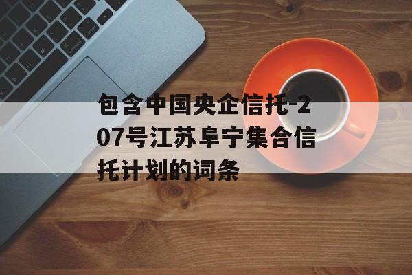 包含中国央企信托-207号江苏阜宁集合信托计划的词条