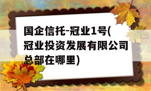 国企信托-冠业1号(冠业投资发展有限公司总部在哪里)