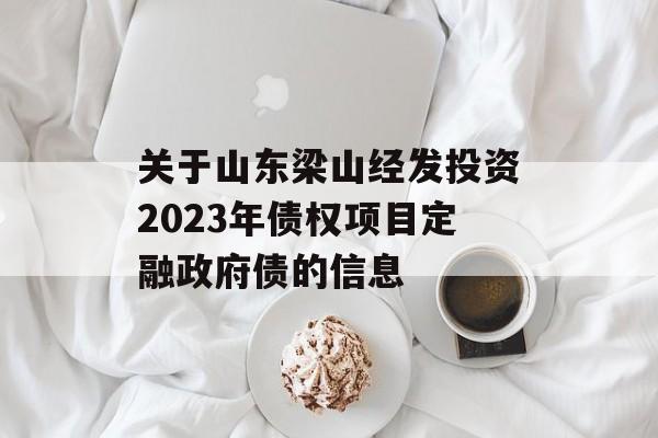 关于山东梁山经发投资2023年债权项目定融政府债的信息