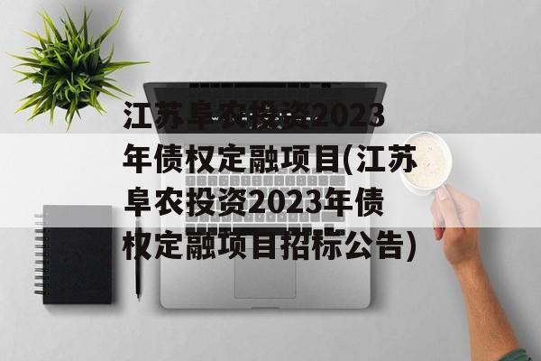 江苏阜农投资2023年债权定融项目(江苏阜农投资2023年债权定融项目招标公告)